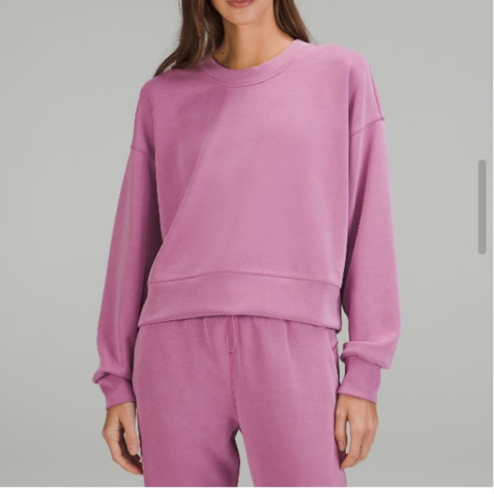 Lululemon Softstreme Perfectly Oversized Cropped Crew Sweatshirt